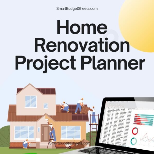 Home Renovation Project Plan Template Excel